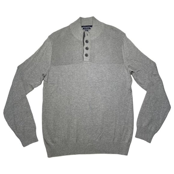 Club Room Soft Grey Heather Cotton Mens Sweater Size Small - Picture 10 of 10